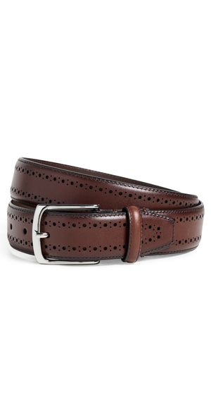 Allen Edmonds Manistee Dress Belt CHILI LEATHER 30