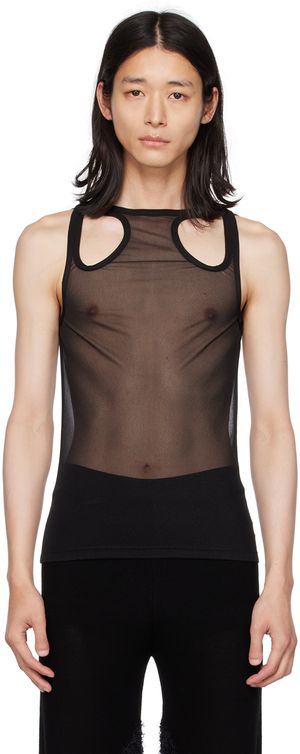 Dion Lee Débardeur noir à découpes