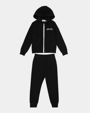 Boy's Logo Sweatshirt and Joggers Set, Size 4-6