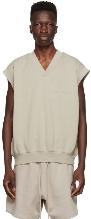 Fear of God ESSENTIALS Gray V-Neck Vest