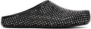 Marni Black Leather Fussbett Loafers