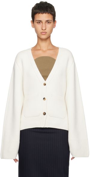 KHAITE Off-White 'The Scarlet' Cardigan