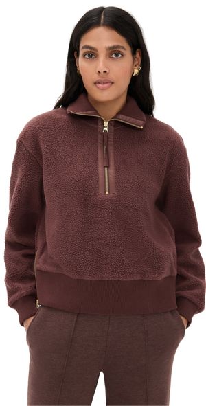 Varley Roselle Half Zip Fleece Deep Mahogany XXS