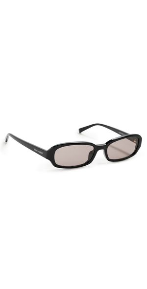 Saint Laurent SL 872 Erin Sunglasses Black-Black-Brown One Size