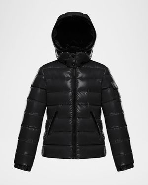 Girl's Bady Quilted Logo Jacket, Size 8-14