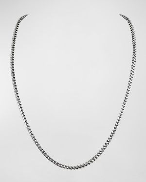 Men's Sterling Silver Chain Necklace, 22"
