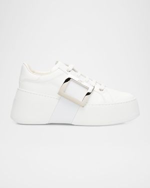 Viv Skate Leather Buckle Sneakers