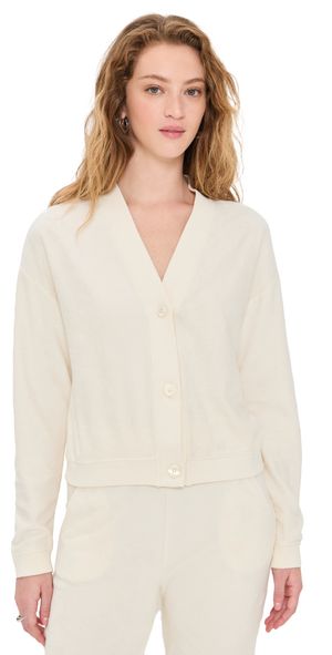 KULE The Terry Bay Cardigan Cream L