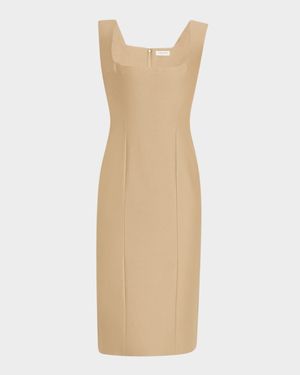 Ballestra Cotton-Silk Sleeveless Dress