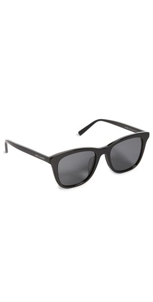 Saint Laurent 587 New Classic Square Sunglasses Black-Black-Black One Size