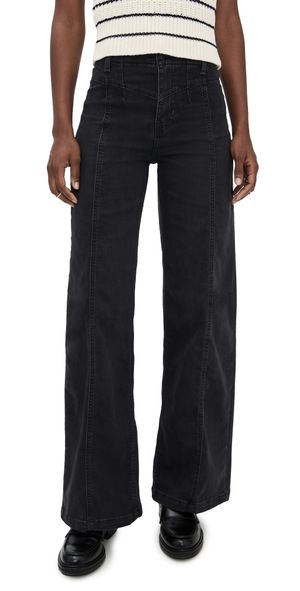 Free People Libre Wide Leg Jeans Cafe Noir 25