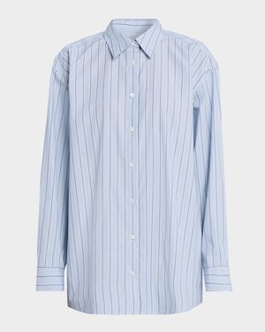 Classic Stripe Button-Front Shirt