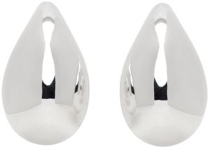Bottega Veneta Silver Large Drop Earrings