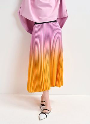 Essentiel Antwerp - Jupe midi plissée - Taille 2XL - Rose