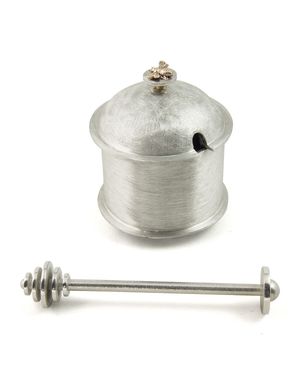 Bee Honey Jar with Dipper