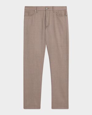 Men's Wool Sharkskin Slim Five-Pocket Pants