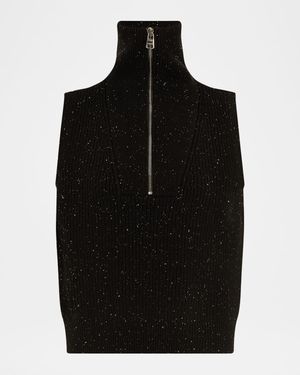 Hally Half-Zip Knit Vest