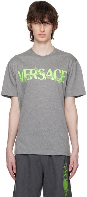 Versace Gray Barocco T-Shirt