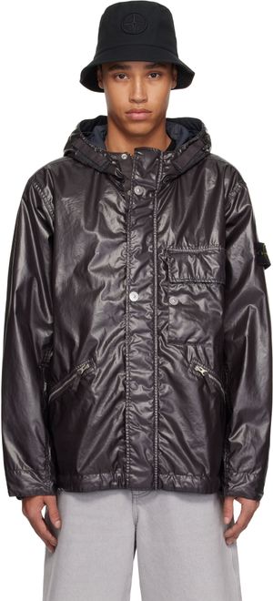 Stone Island Gray Mussola Gommata-TC Jacket