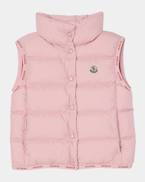 Girl's Badia Quilted Vest, Size 4-6