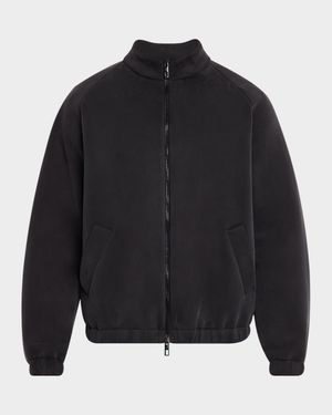 Men's Cupro-Blend Jersey Blouson Jacket
