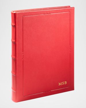 Lined Hardcover Leather Journal, 9"