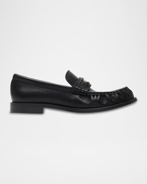 Cadet Grained Calf Leather Penny Loafers