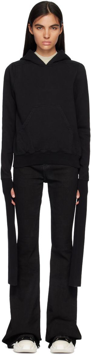 Rick Owens DRKSHDW Pull à capuche Gauntlet Granbury noir