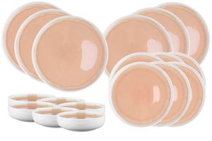 Bjorn - Service les essentiels oxygen - 18 pièces - vert de gris - Taille Unique - Rose
