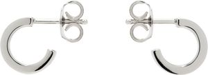 MM6 Maison Margiela Silver 'Year of the Snake' Minimal Numeric Earrings