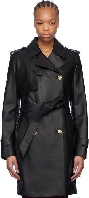 MACKAGE Black Mely Leather Coat