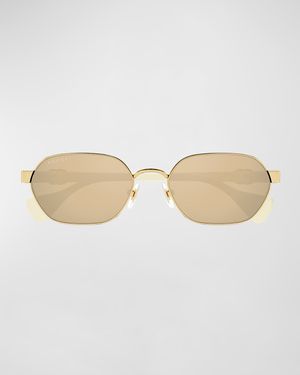 GG Logo Metal Cat-Eye Sunglasses