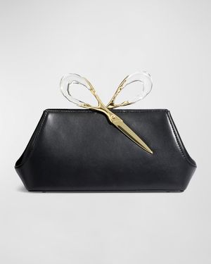 The Scissor Angular Leather Clutch Bag