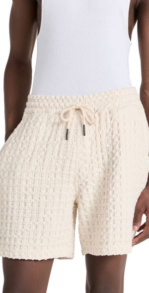OAS Porto Waffle Shorts 6.25 Ecru XXL