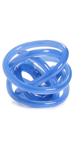 Tizo Design 6 Handblown Glass Knot Blue One Size