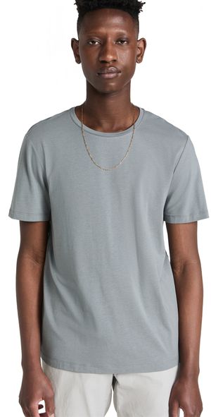 PAIGE Cash Crew Neck Tee Dawn Grey S