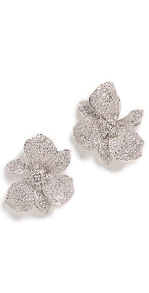 SHASHI 18k Eden Earrings White Gold One Size