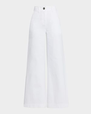 Eileen Wide-Leg Jeans with Slits