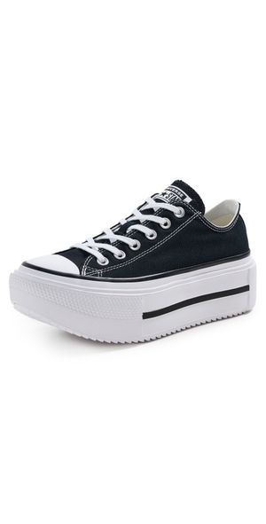 Converse Chuck Taylor All Star Lift Double Stack Sneakers Black/White/Black M 3/ W 5