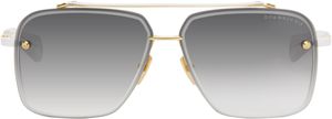 Dita White & Gold MACH-SIX Sunglasses