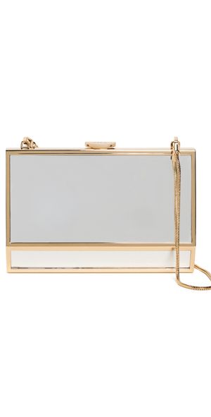 SIMKHAI Maddox Mirror Clutch Gold One Size