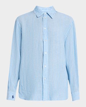 Oversize Fit Linen Shirt