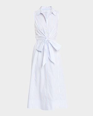 Shanaya Striped Wrap Dress