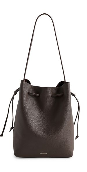Mansur Gavriel Drawstring Cabas Bag Chocolate One Size