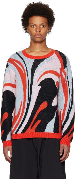 RTA Red Graphic Sweater