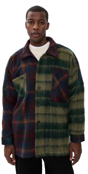 Nicholas Daley Smock Jacket Combo Tartan L
