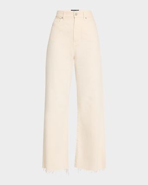 Taylor Cropped High Rise Wide-Leg Jeans