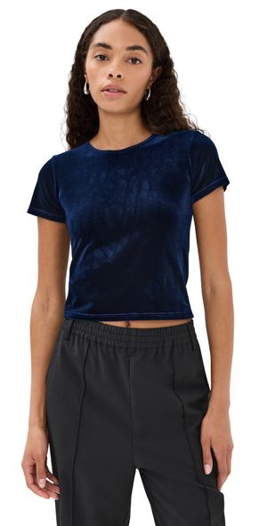 LE BOP Eloise Velvet Tee Wine XXL