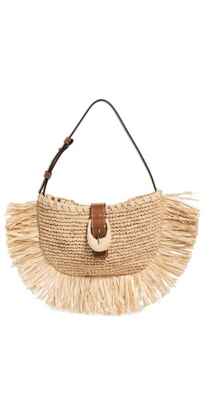 STAUD Alana Bag Desert Sand Raffia One Size