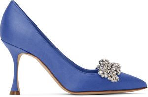 Manolo Blahnik Escarpins Khafina bleus